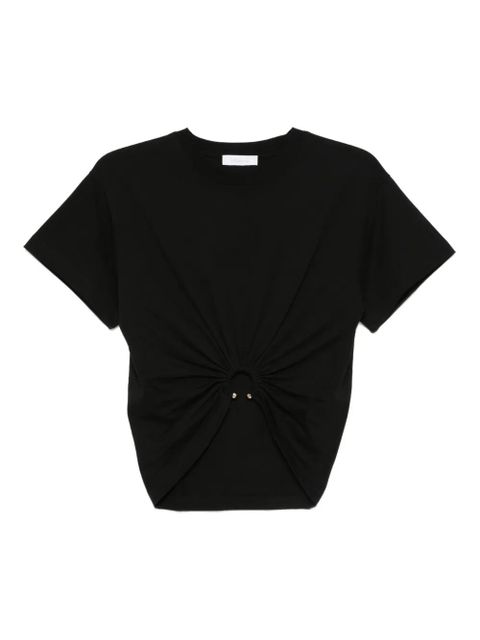 Rabanne ring-detail T-shirt - Black - zdjęcie produktu nr 1
