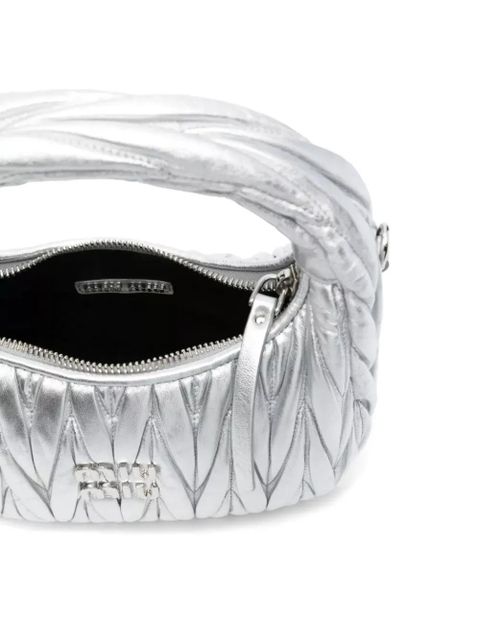 Miu Miu Wander quilted shoulder bag - Silver