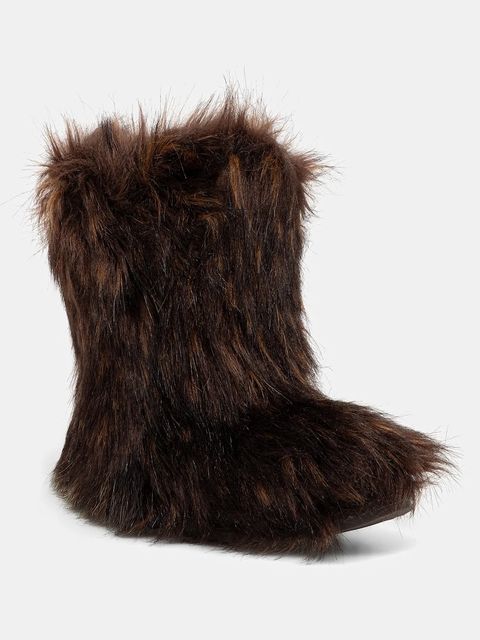 Steve Madden buty Beastie damskie kolor brązowy na płaskim obcasie ocieplone 11004960 - zdjęcie produktu nr 1