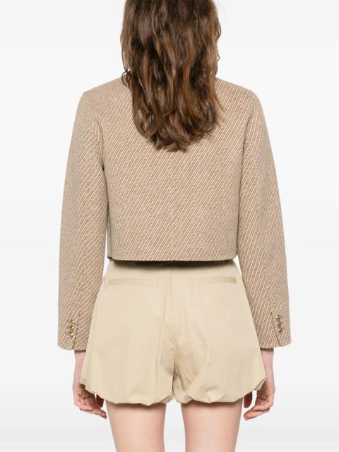 SANDRO striped jacket - Neutrals