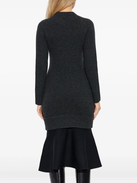 Alexander Wang ribbed long-sleeves midi dress - Grey