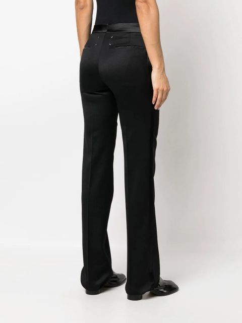 Maison Margiela four-stitch tailored tuxedo trousers - Black