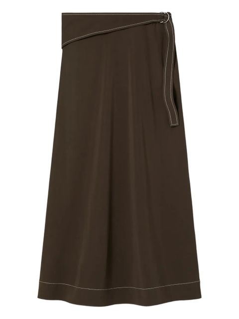 Tory Burch belted jersey skirt - Brown - zdjęcie produktu nr 1