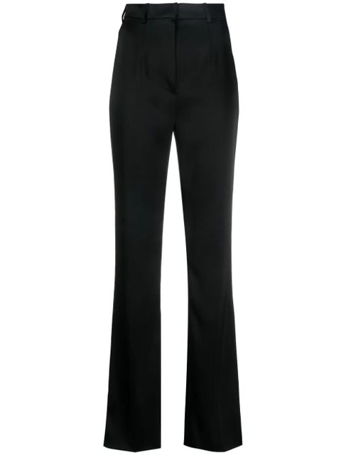 Nanushka Leena flared satin trousers - Black - zdjęcie produktu nr 1