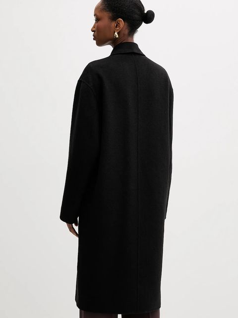 Liu Jo płaszcz z wełną kolor czarny MF5025 T4627 - zdjęcie produktu nr 2