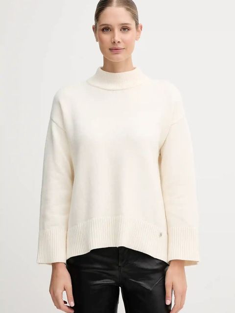 Dkny sweter damski kolor beżowy lekki DJ5R0889