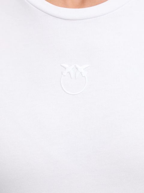 Pinko t-shirt bawełniany damski kolor biały 100355 A2RD