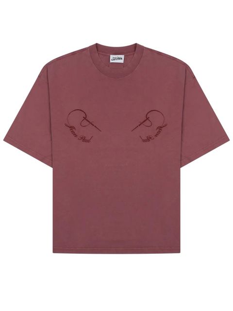 Jean Paul Gaultier logo-detail T-shirt - Red - zdjęcie produktu nr 2