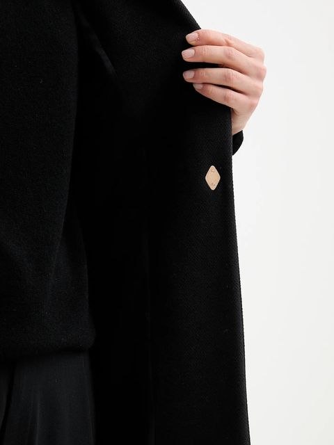 Fracomina płaszcz kolor czarny FS25WC1008W48601