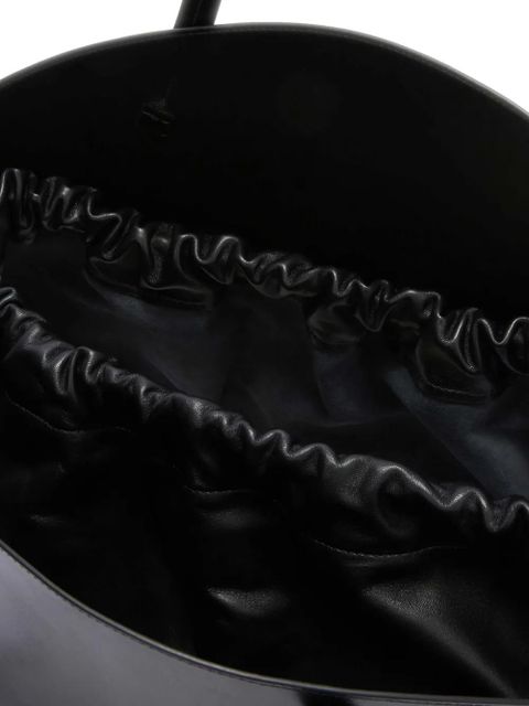 Jil Sander curve large shoulder bag - Black