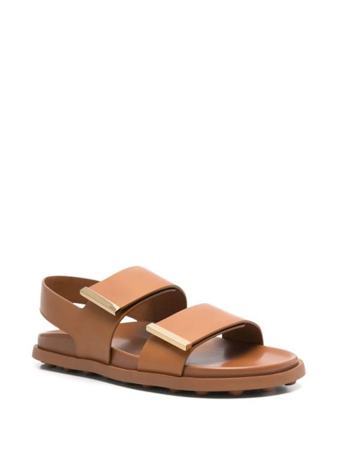 Tod's leather sandals - Brown - zdjęcie produktu nr 2