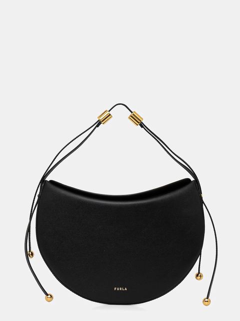 Furla torebka skórzana Moonstone M Shoulder Bag kolor czarny WB01868 BX3104 O6000 - zdjęcie produktu nr 1