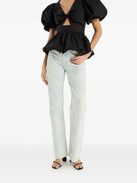 ROTATE BIRGER CHRISTENSEN stud-embellished jeans - Blue