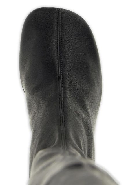 Jil Sander 60mm leather round-toe boots - Black
