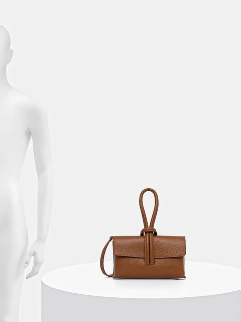 Answear.LAB kopertówka skórzana kolor brązowy