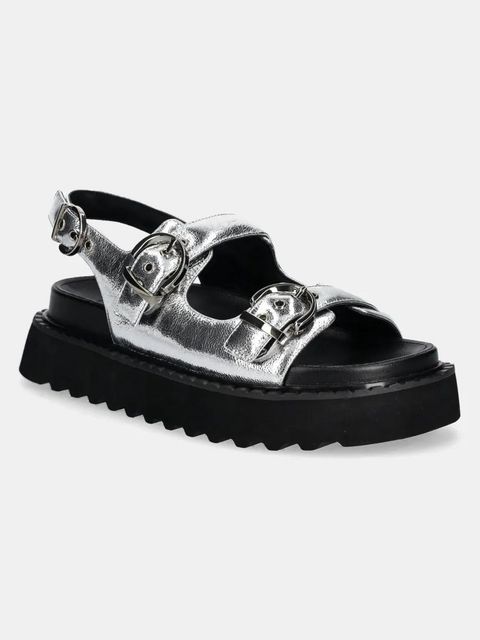 Pinko sandały Kate damskie kolor srebrny na platformie SD0293 P049 ZZF - zdjęcie produktu nr 1