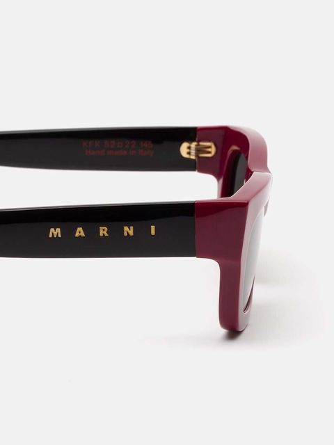 Marni okulary przeciwsłoneczne Kawasan Falls Bordeau kolor bordowy EYMRN00019.004.KFK