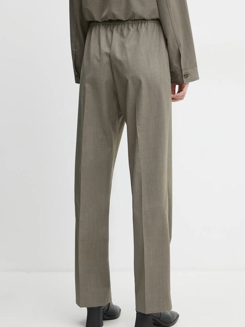 Samsoe Samsoe spodnie z domieszką wełny SATOVE