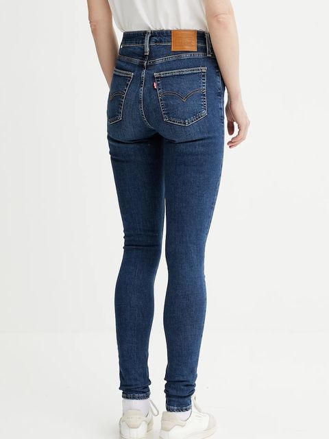 Levi's jeansy 721 HIGH RISE SKINNY damskie kolor niebieski 18882 - zdjęcie produktu nr 2