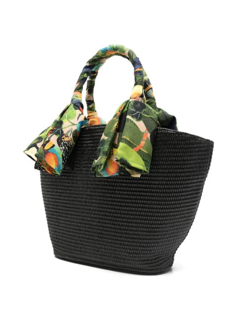 FARM Rio printed handle tote bag - Black
