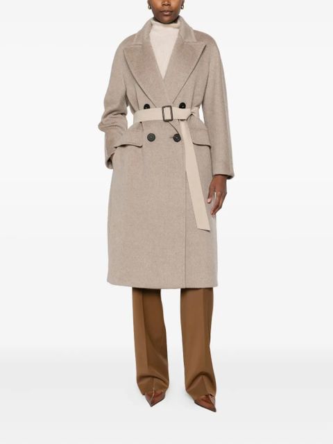 Max Mara belted cashmere coat - Neutrals - zdjęcie produktu nr 2