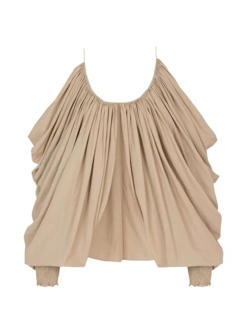 Balmain cotton blouse - Neutrals - zdjęcie produktu nr 1