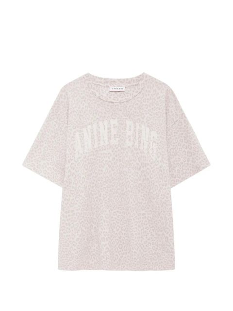ANINE BING Cade leopard-print T-shirt - Neutrals - zdjęcie produktu nr 1