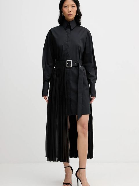 Karl Lagerfeld sukienka kolor czarny mini oversize B1W13052 - zdjęcie produktu nr 1