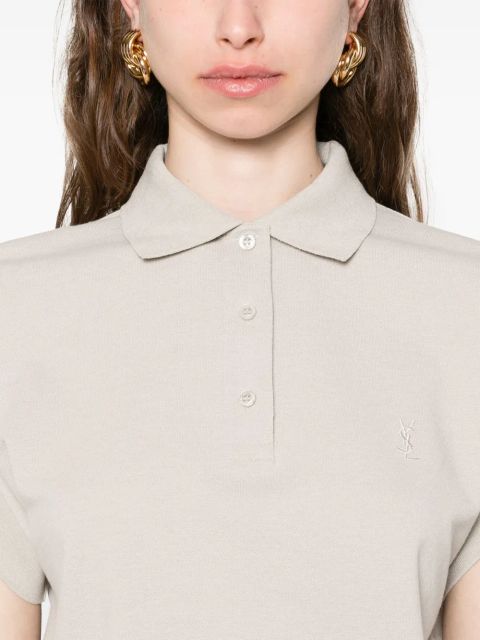 Saint Laurent Cassandre polo shirt - Neutrals