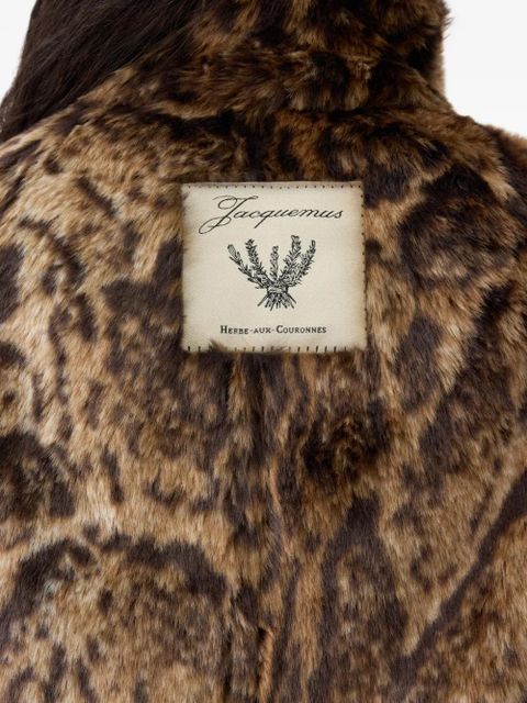 Jacquemus Le Fernando faux-fur jacket - Brown
