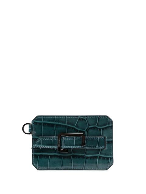 Zadig&Voltaire Le Cecilia crocodile-effect cardholder - Blue - zdjęcie produktu nr 1