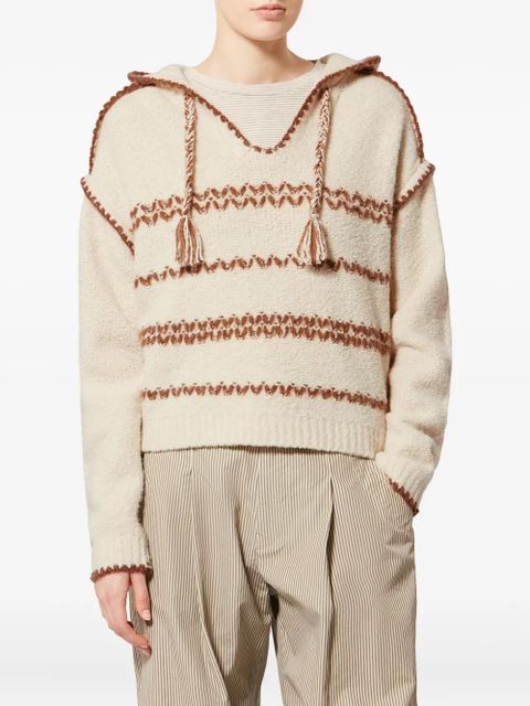 MARANT ÉTOILE Romera hooded pullover - Neutrals