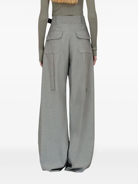 Ferragamo canvas palazzo trousers - Grey