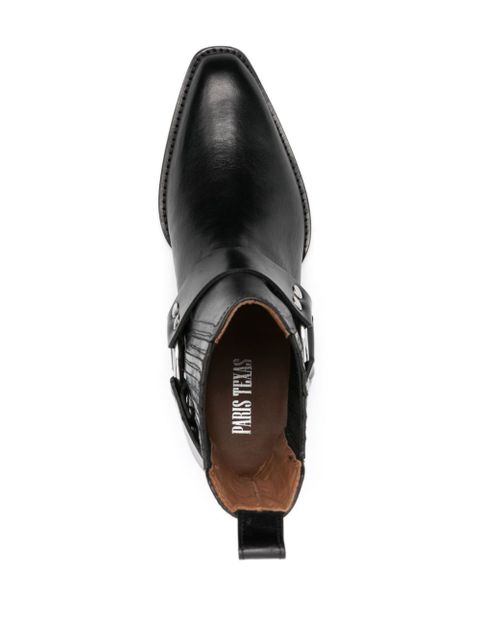 Paris Texas Helena flat ankle boots - Black