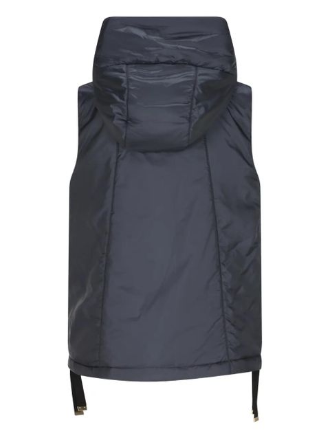 Max Mara hooded sleeveless gilet - Blue