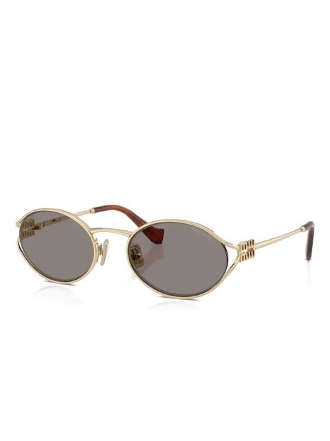 Miu Miu Eyewear round-frame sunglasses - Gold