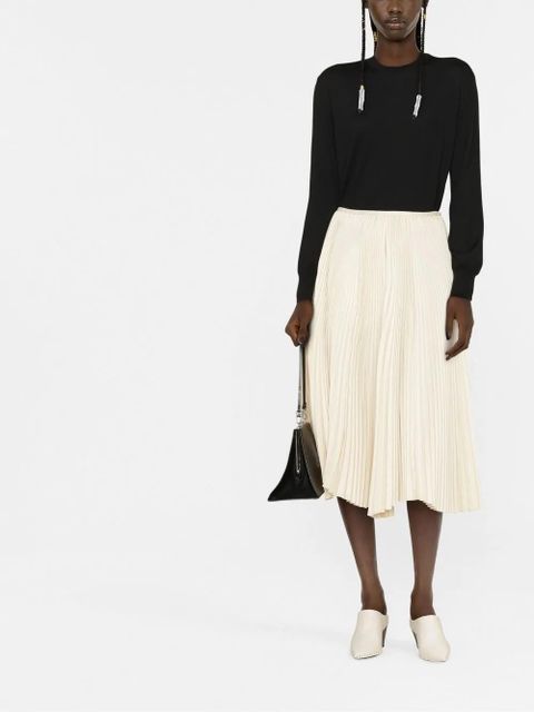 Jil Sander crew neck pullover sweater - Black - zdjęcie produktu nr 2