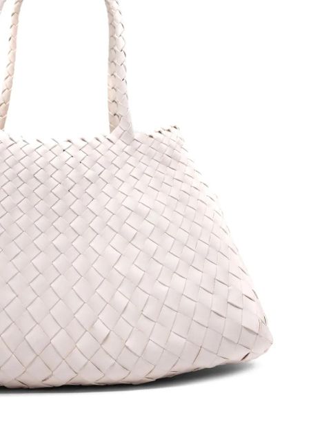 DRAGON DIFFUSION big Santa Croce woven tote bag - Neutrals
