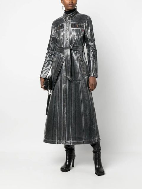 Diesel De-Flaminty-Z-Fsb shirt dress - Grey