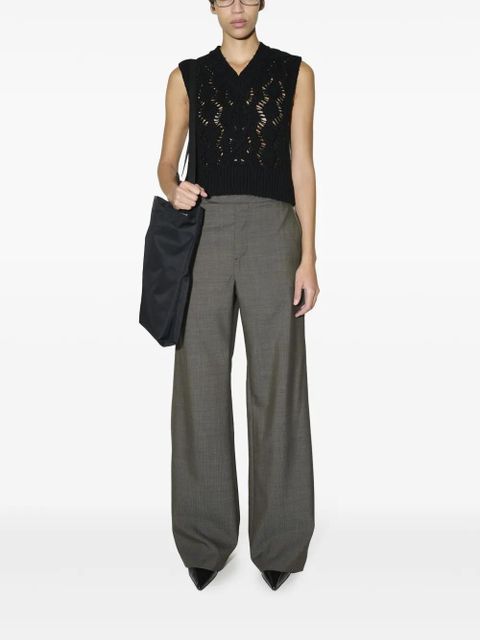 OUR LEGACY Cable Michigan tank top - Black