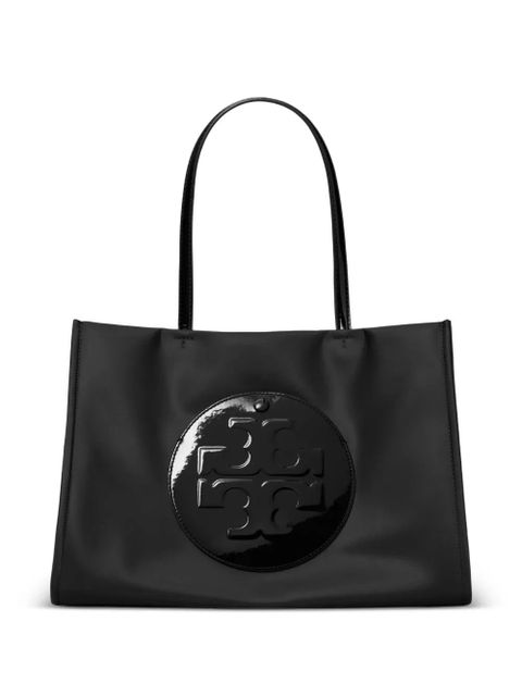 Tory Burch small Ella logo-embossed tote bag - Black - zdjęcie produktu nr 1
