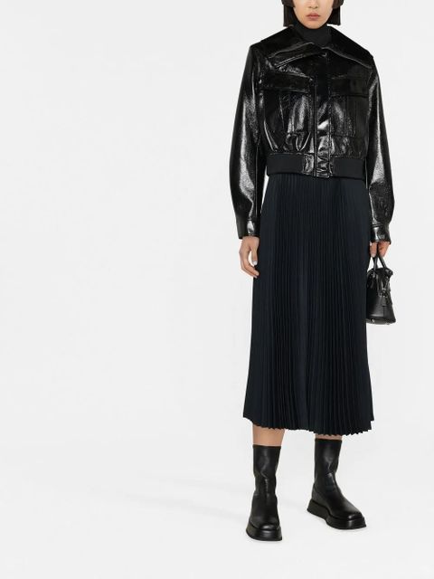 Jil Sander pleated full midi skirt - Black - zdjęcie produktu nr 2