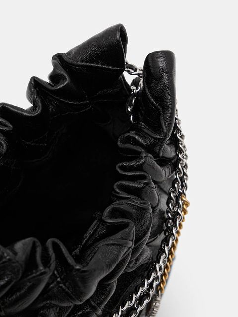 Tory Burch torebka skórzana Fleming kolor czarny 164022-001