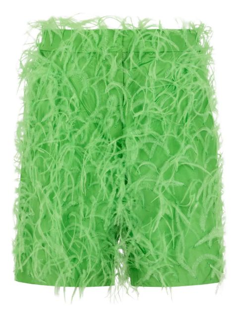 Valentino Garavani feather shorts - Green - zdjęcie produktu nr 1