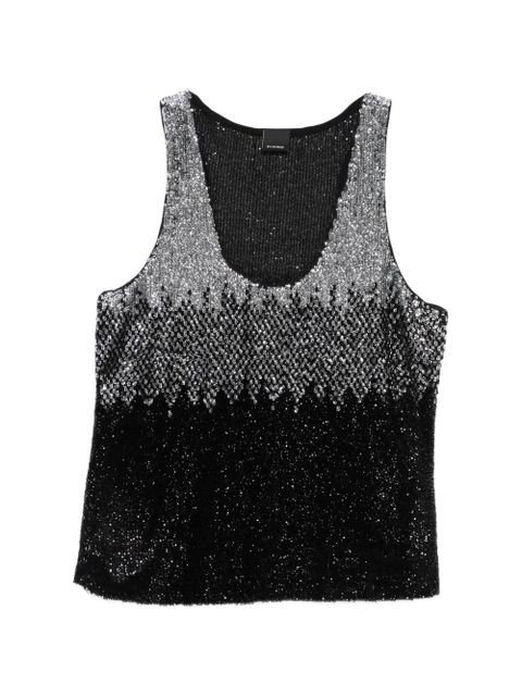 PINKO Dinko sequinned top - Black - zdjęcie produktu nr 1