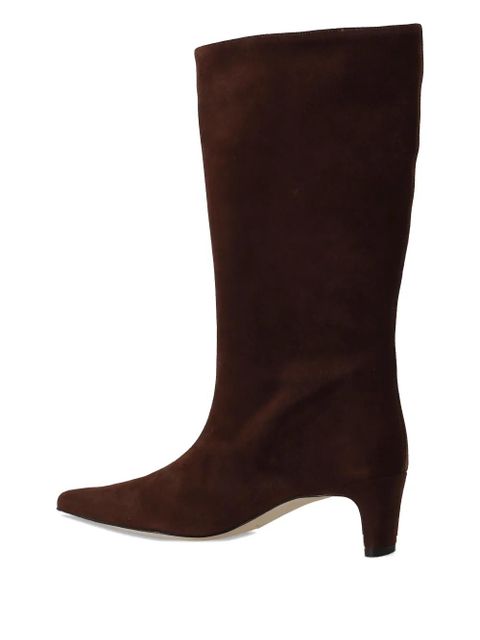 STAUD 55mm leather pointed-toe boots - Brown - zdjęcie produktu nr 2