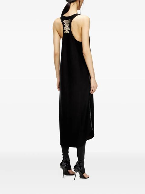 Diesel Remaster Capsule D-Shany-Long midi dress - Black