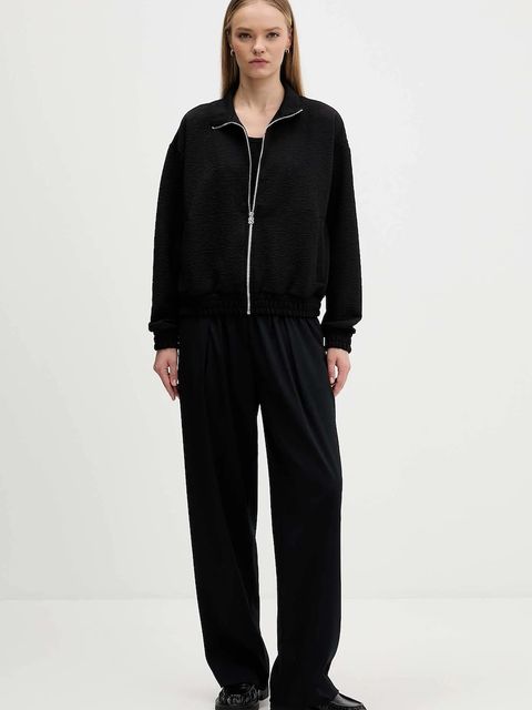 HUGO bluza damska kolor czarny gładka 50546624 - zdjęcie produktu nr 2