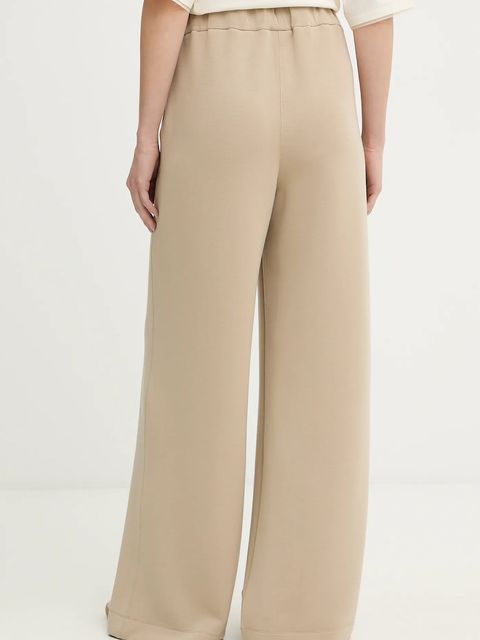 BOSS spodnie dresowe Epesya damskie kolor beżowy gładkie 50556952