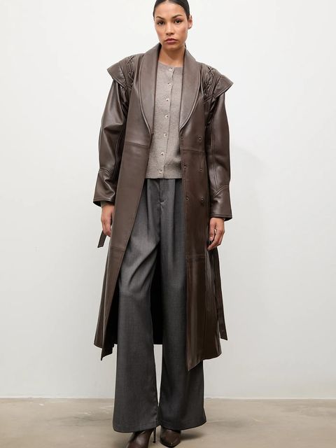 Answear.LAB kardigan z wełny merino z apaszką - zdjęcie produktu nr 1